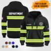 Personalized Name Love Firefighter Quarter Zip Hoodie PU188