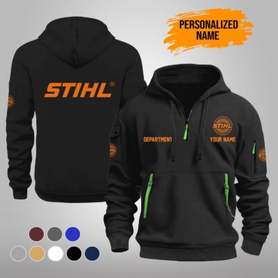 Personalized Name Love Power Tools Quarter Zip Hoodie PU332
