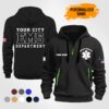 Personalized Name EMS 2D Quarter Zip Hoodie ST171