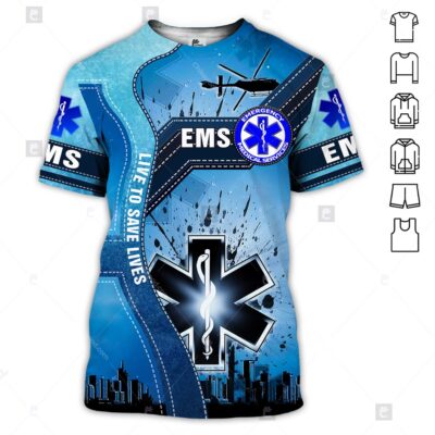 Love EMS 3D All Over Printed Clothes BC396