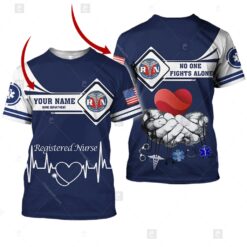 Personalized Name And Department Nurse 3D All Over Printed ClothesDT246
