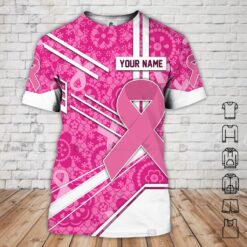 Personalized Name Breast Cancer Awareness 3D All Over Printed Clothes NT455