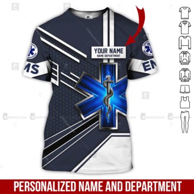 Personalized Name EMS 3D All Over Printed Clothes CM689