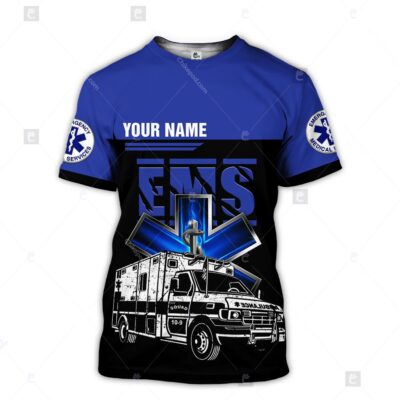 Personalized Name EMS 3D All Over Printed Clothes CM88