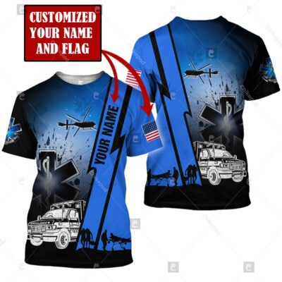 Personalized Name EMS 3D All Over Printed Clothes DT122