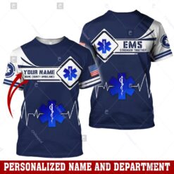 Personalized Name EMS 3D All Over Printed Clothes DT131