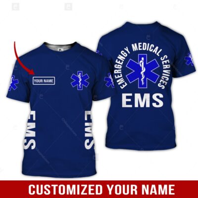 Personalized Name EMS 3D All Over Printed Clothes NC796