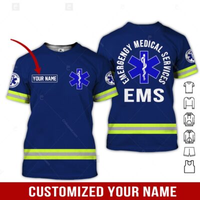 Personalized Name EMS 3D All Over Printed Clothes NC859