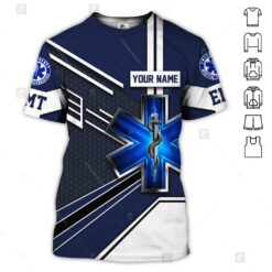 Personalized Name EMT 3D All Over Printed Clothes CM143