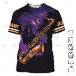 Personalized Name Jazz Music 3D All Over Printed Clothes NT496