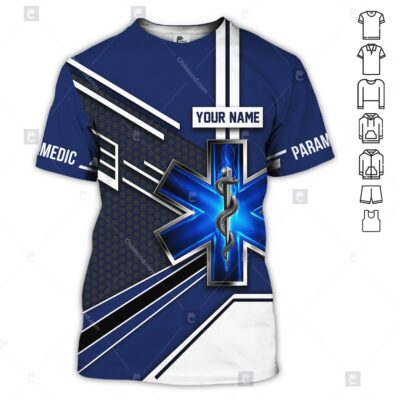 Personalized Name Paramedic 3D All Over Printed Clothes BC506