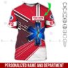 Personalized Name Red EMS 3D All Over Printed Clothes CM691